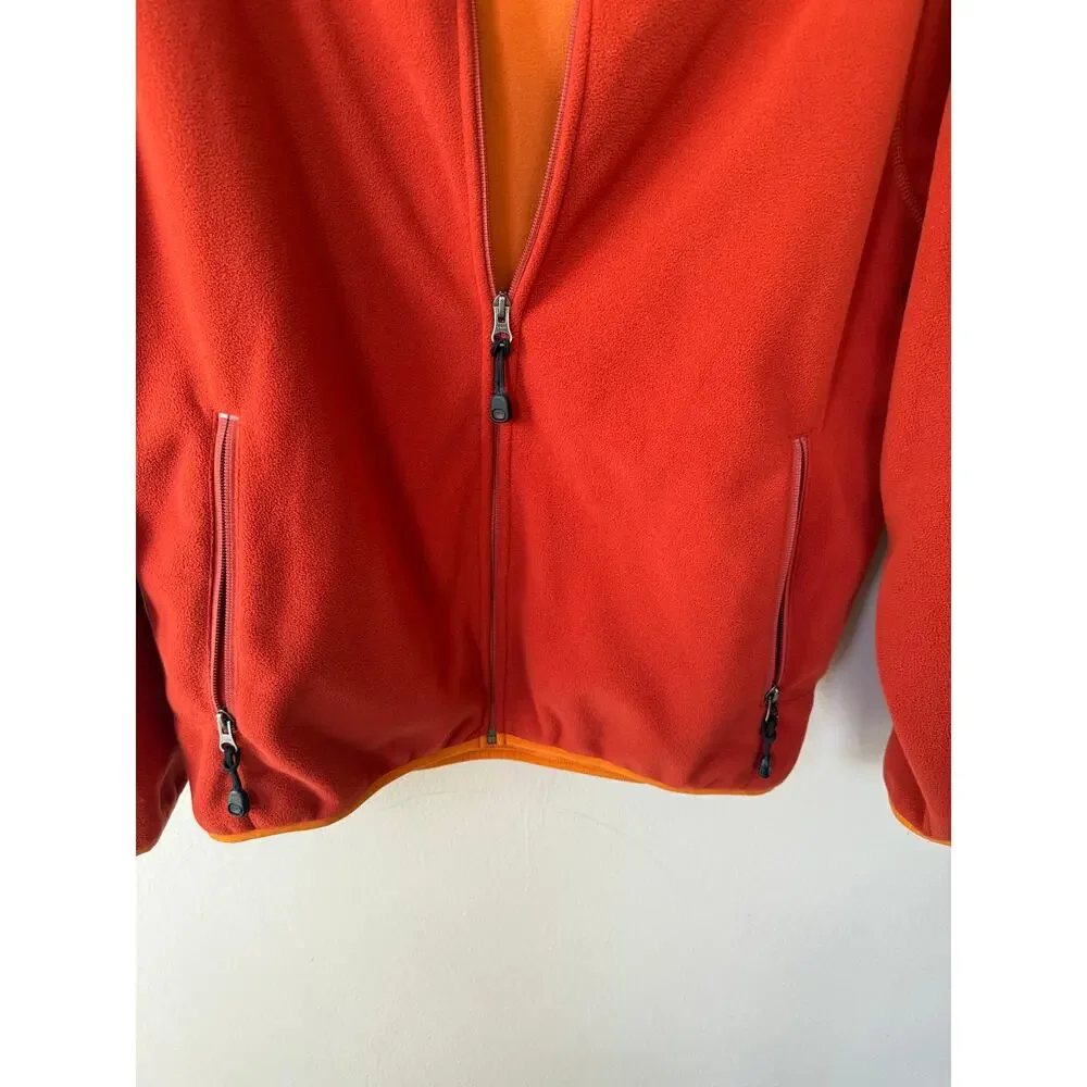 L.L.Bean Men’s Small Full Zip Fleece Jacket Burnt Orange Outdoor Fall